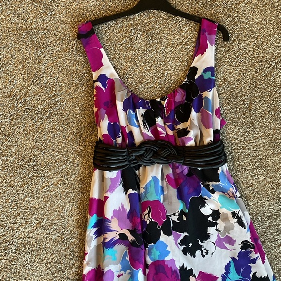 Nicole by Nicole Miller Floor Length Floral Purple, Blue, Mauve, Women’s size 12 - Picture 5 of 12